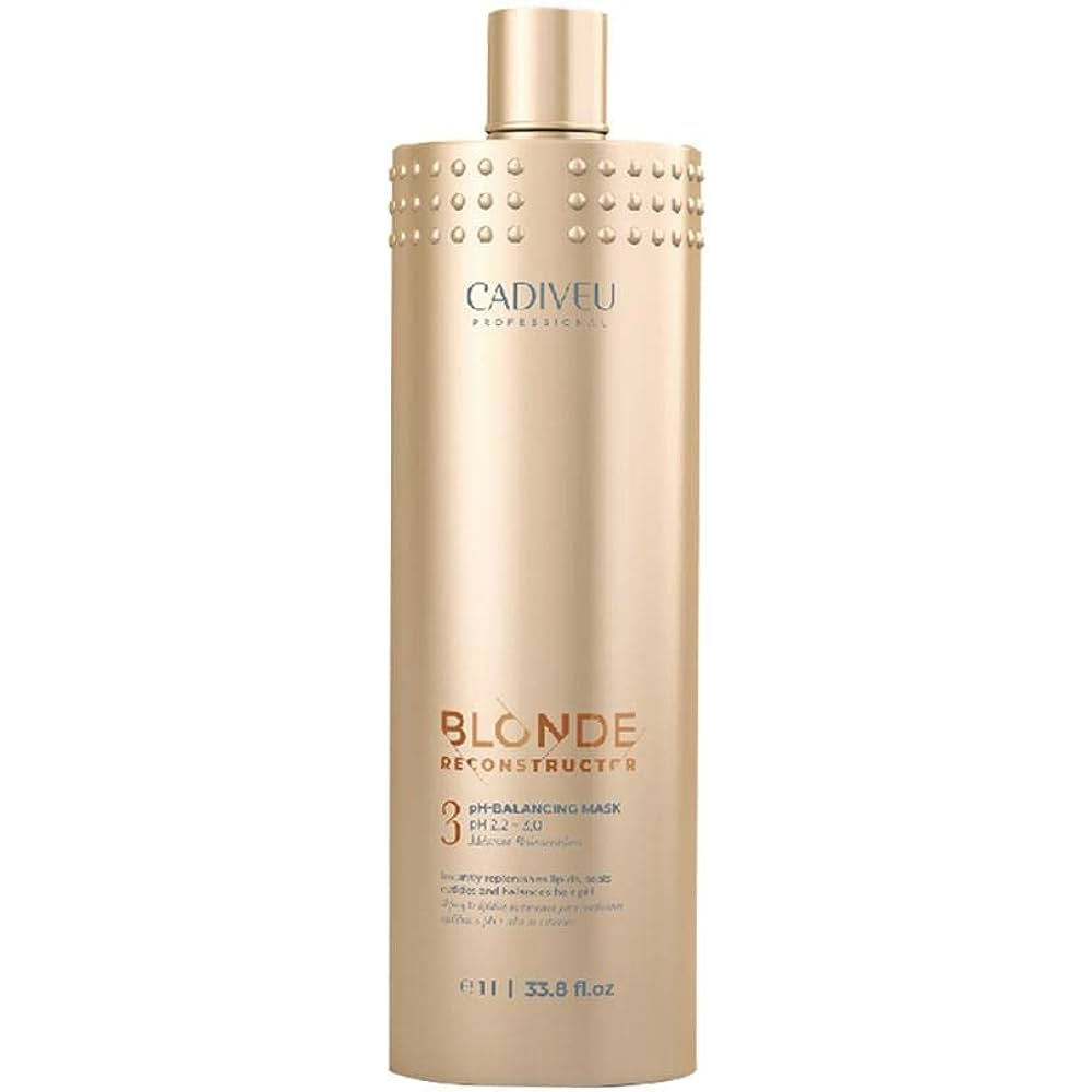 Cadiveu Blonde Reconstructor Máscara Balanceadora Acidificante 1000ml em Oferta na Shopee