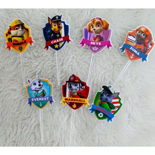 50 Tags Toppers P/ Docinho PATRULHA QUALQUER TEMA para festa, brigadeiro beijinho em Oferta na Shopee