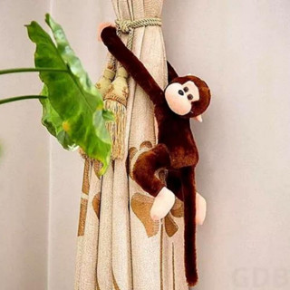 Macaquinho de pelúcia, brinquedo pendurador macaco abraçado