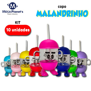 KIT 10 COPO INFANTIL 250ML | Malandrinho | Caneca Infantil | Diversão Garantida para os Pequenos | Aniversários | Chá de Bebê | Decorações