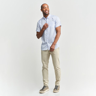 Camisa Social Masculina Azul Xadrez