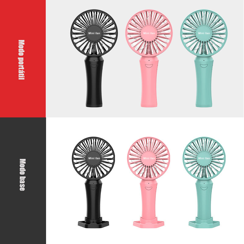 mini Ventilador Elétrico Recarregável Portátil USB De Carregamento
