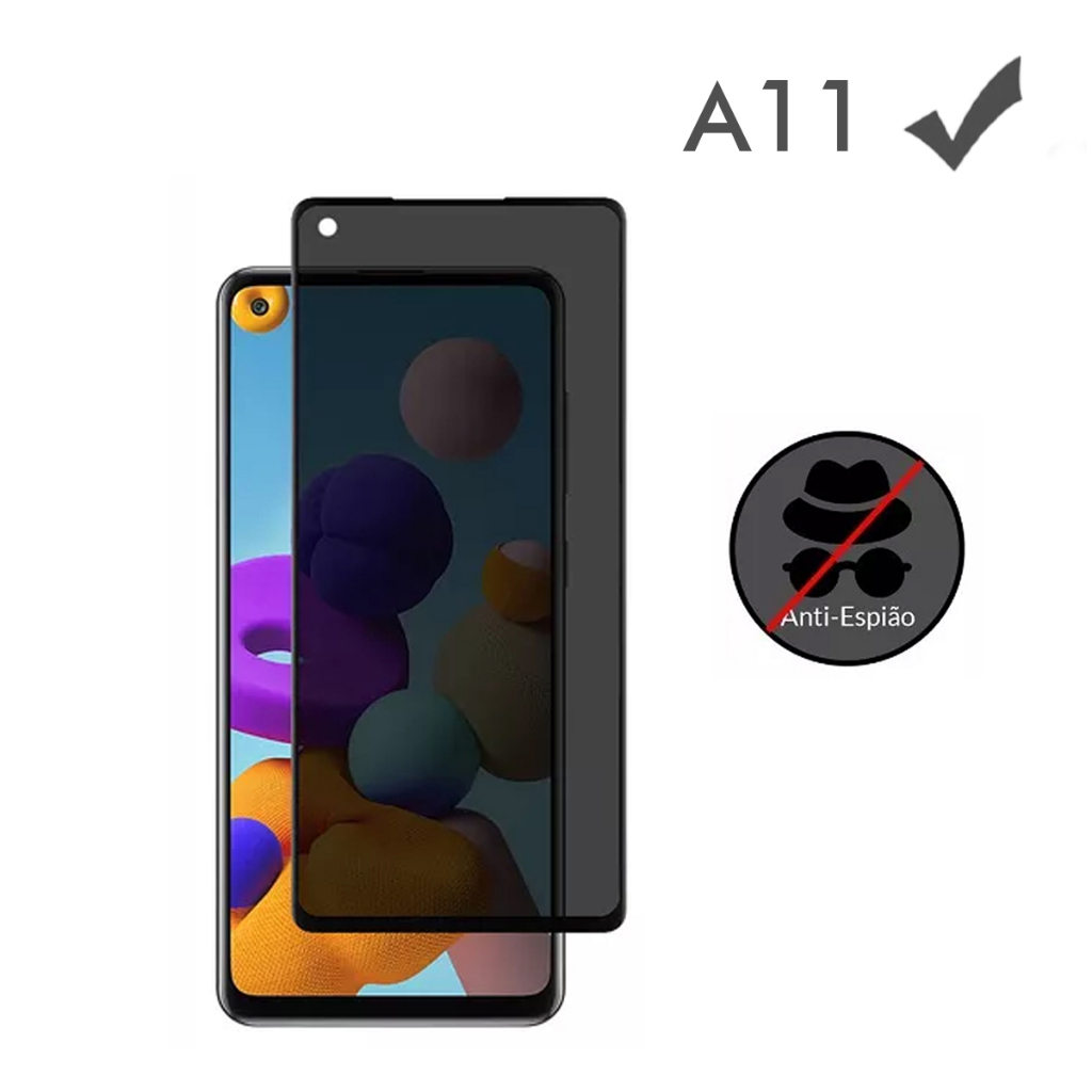 Película 3D Samsung A11 Vidro Privacidade Privativa em Oferta na Shopee