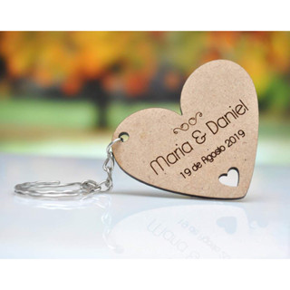 Kit Chaveiros Personalizado MDF 3mm Noivos, casamento, Casal, Lembrancinha