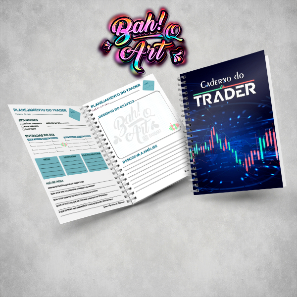 Caderno do Trader Varias Capas - Day Trader - Mercado Financeiro