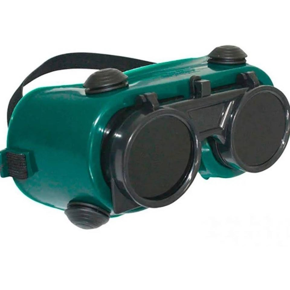 Óculos De Solda Articulável Lente Dupla Para Solda Emborrachado Soldador Com Elástico Ajustável em Oferta na Shopee