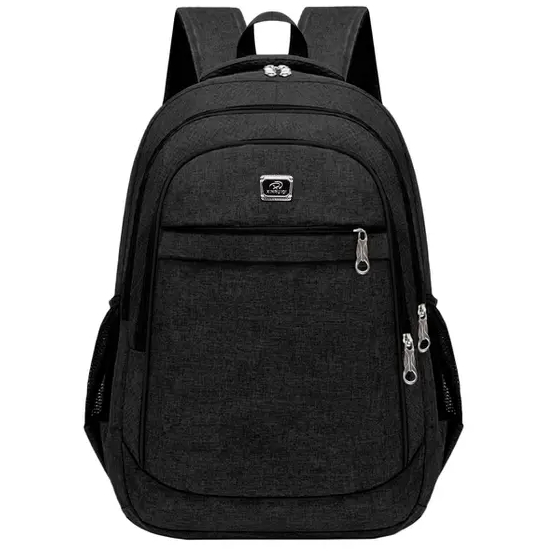 Mochila Bolsa Viagem Resistente Coreana Masculina Feminina Colorida Preta