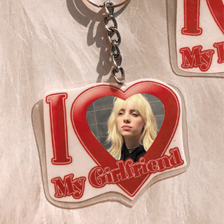 Chaveiro Plastificado Billie Eilish I Love My Girlfriend