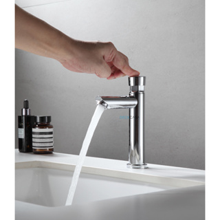 Torneira Automática Temporizada  inox metal  banheiro Lavatório em Oferta na Shopee