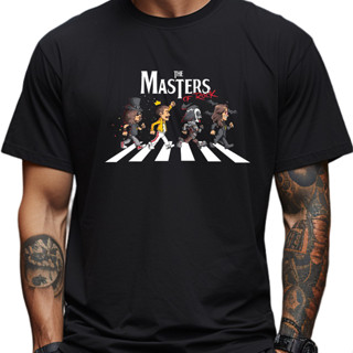 Camiseta The Masters of Rock Camisa Unissex Beatles Astroas do Rock Camisas Criativas Slash Freddy Mercury Kiss Ozzy