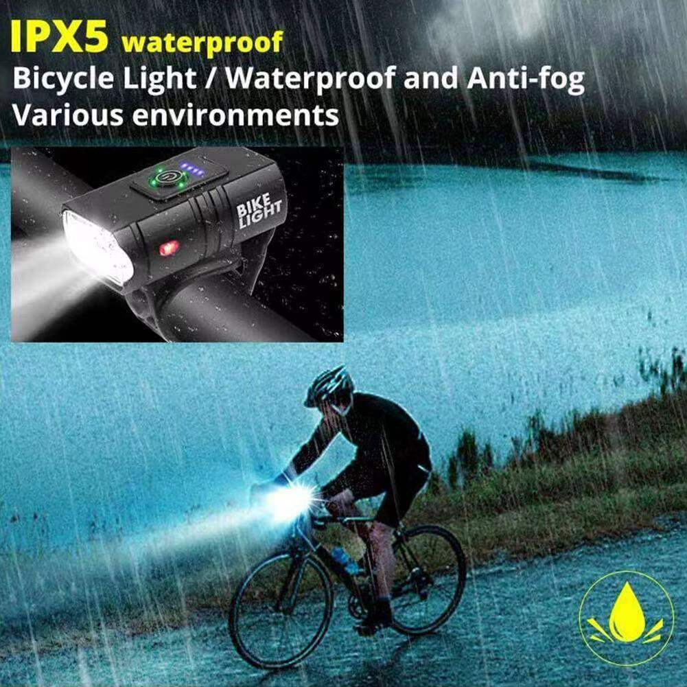 Farol Lanterna Para Bicicleta T6 2 LED Potente Lumens MTB À Prova D'água Bateria Recarregável 250mah — imagem 2 de 2