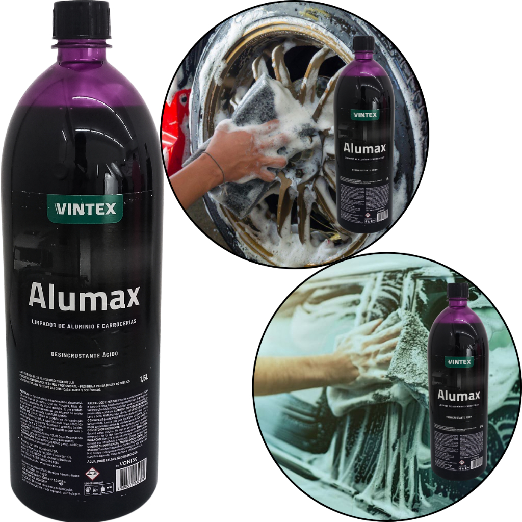 Alumax Vonixx 1,5l Limpeza Rodas Chassis Motores Carroceria em Oferta na Shopee