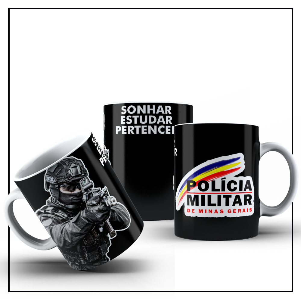 Caneca Personalizada Polícia Militar Minas Gerais PMMG em Oferta na Shopee