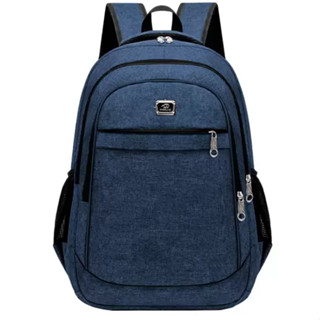 Mochila Bolsa Viagem Resistente Coreana Masculina Feminina Colorida Azul