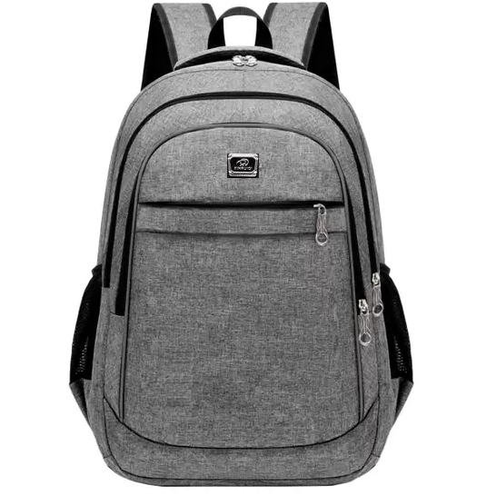 Mochila Bolsa Viagem Resistente Coreana Masculina Feminina Colorida Cinza