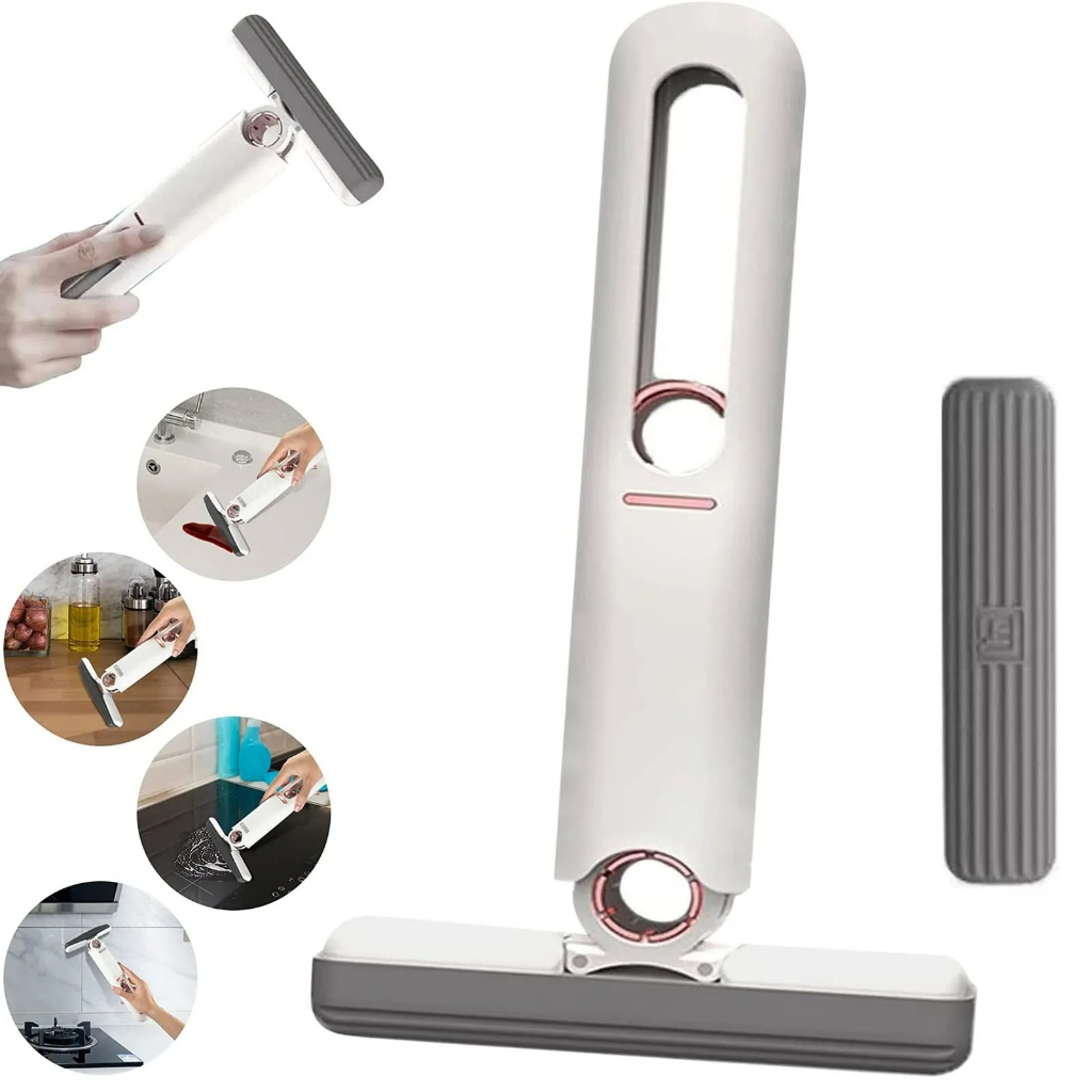 Mini Rodo Esfregão Absorvente Portátil Limpeza Multifuncional Mesa Janela