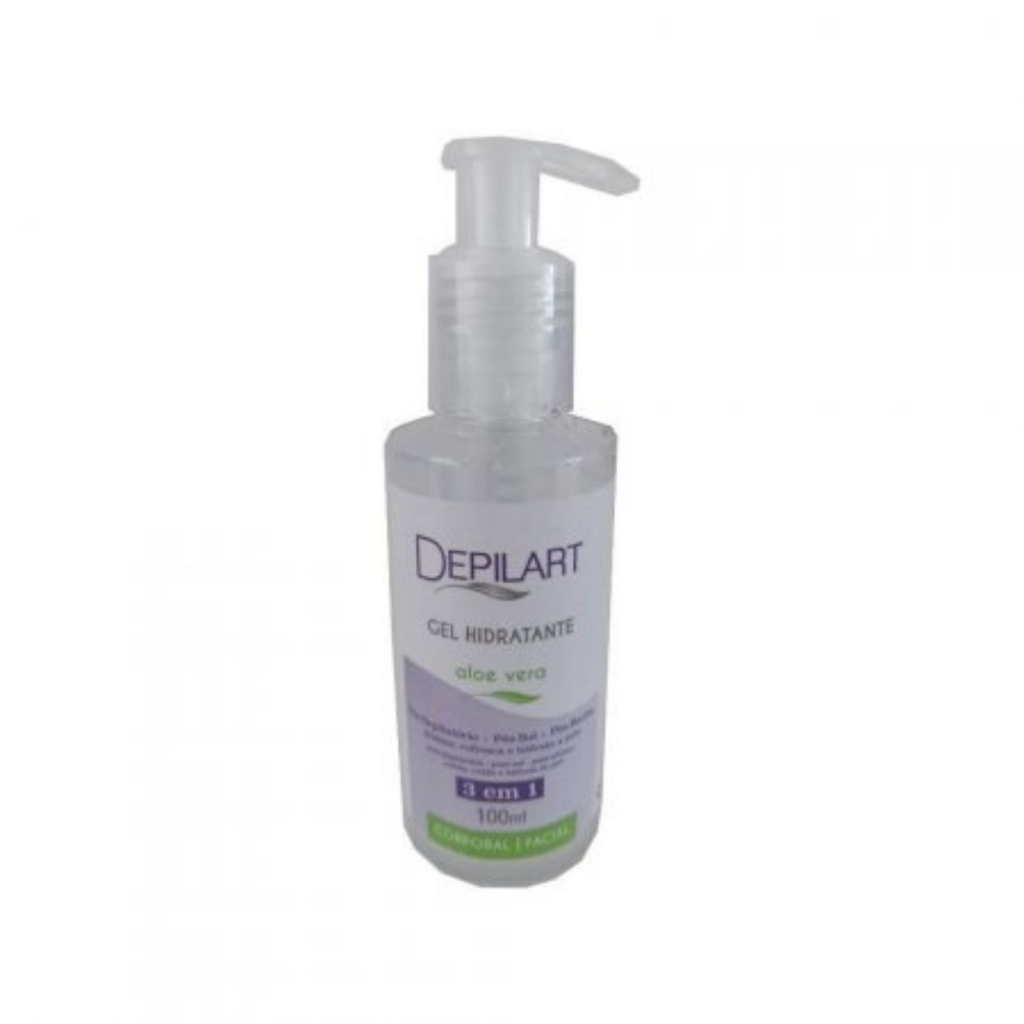 Gel Hidratante Aloe Vera Pós Depilatório Pós Sol Depilart 100ml