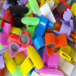 50 Apito Juiz Brinquedo Infantil De Apitar P/ Kit Lembrancinha Aniversario Criança Prenda Colorido