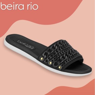 Chinelo Feminino Confortável Flats Slide Beira Rio Preto Chinelo - 8360229