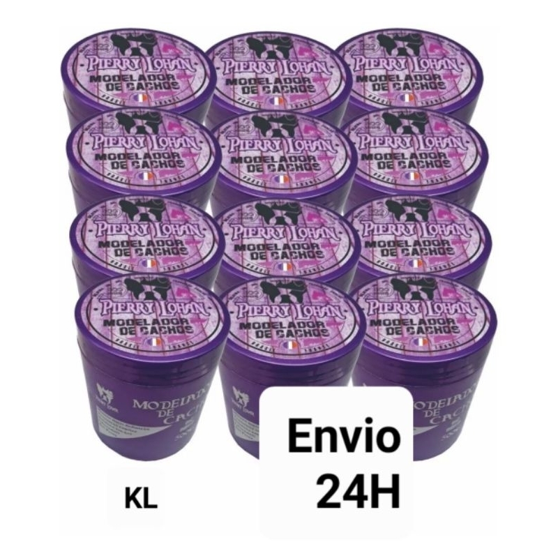 Gel Modelador de Cachos Pierry Lohan (Kit 12 unidades de 500g cada ) em Oferta na Shopee