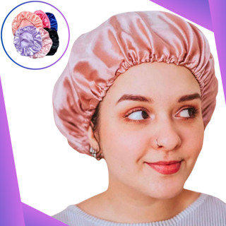 Touca de Cetim Anti Frizz com Elástico Para Usar Pra Dormir em Oferta na Shopee