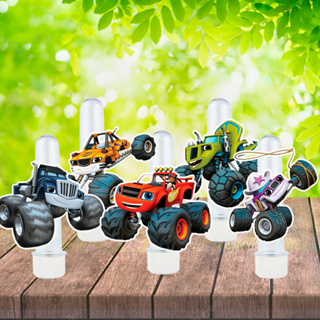 30 Apliques para tubetes e lembrancinhas em geral blaze and the monster machines (LEIA A DESCRIÇÃO) em Oferta na Shopee