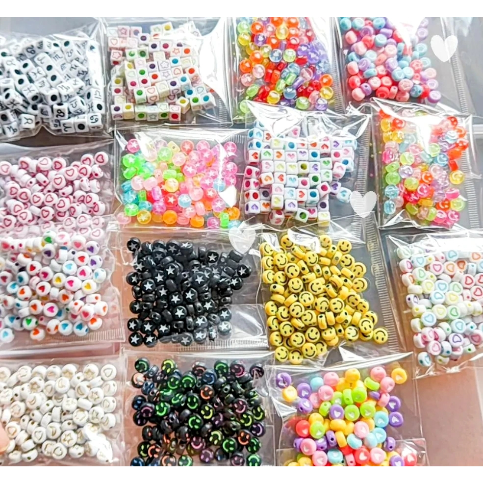 1500 Miçangas Diversas Kit com 15 Pacotes Diferentes