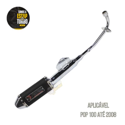 Escapamento Pop 100 Até 08 Mini Tri Fortuna Preto