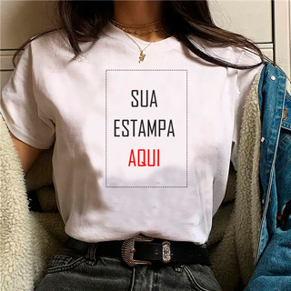 Camiseta Premium Unissex Personalizada Com a Sua Foto, Logo, Imagem