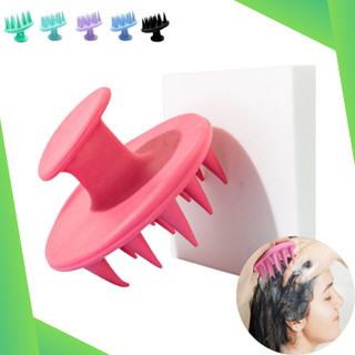Escova Massageadora De Silicone Para Usar No Couro Cabeludo