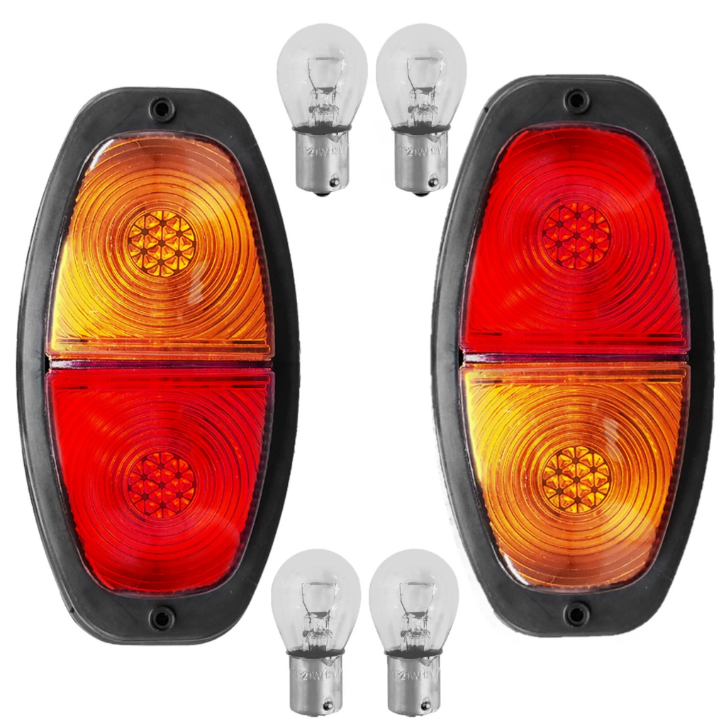 Kit Lanterna Canoinha Para Carreta Carretinha Reboque Com Lâmpadas em Oferta na Shopee