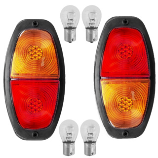 Kit Lanterna Canoinha Para Carreta Carretinha Reboque Com Lâmpadas em Oferta na Shopee