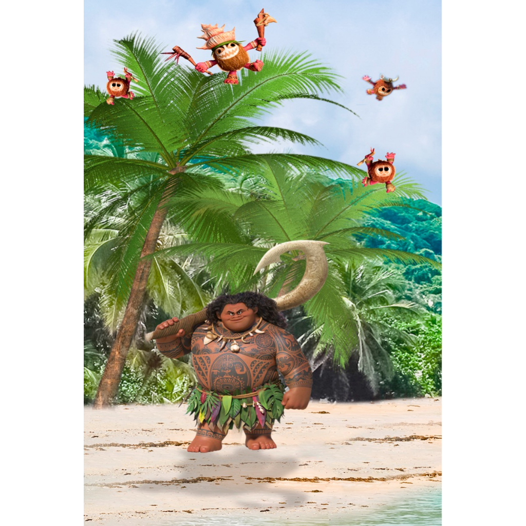 Painel Lateral em Tecido Sublimado 3D 2,20x1,50 Moana
