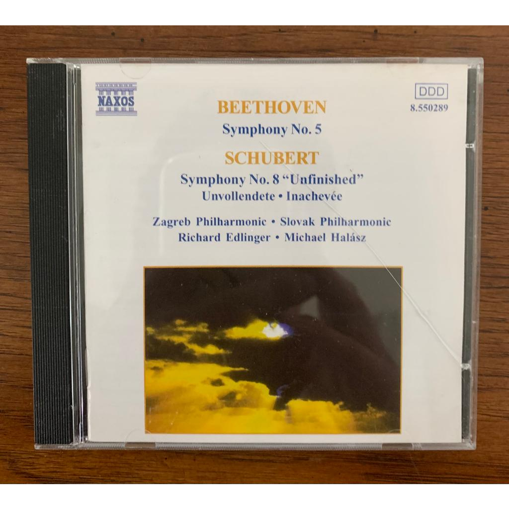 Cd - Beethoven Sinfonia 5 - Schubert Sinfonia 8 - Naxos