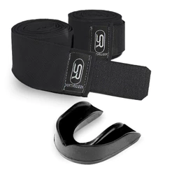 Protetor Bucal Simples + Bandagem Elástica 3 metros - Boxe Muay