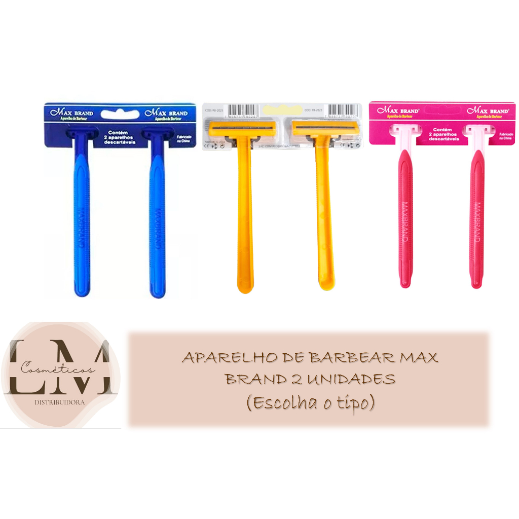 Aparelho De Barbear Max Brand 2 Unidades (Escolha O Tipo)