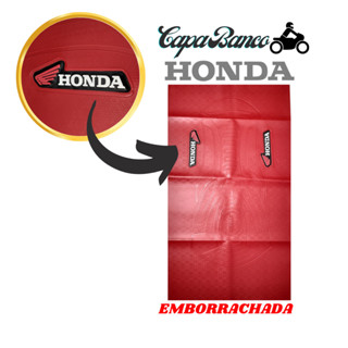 Capa Banco Emborrachada Moto Titan Fan Bros 125 150 160 Vermelha Universal em Oferta na Shopee