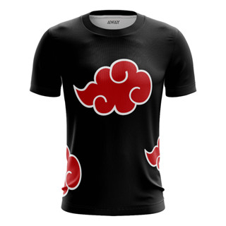 Camisa Camiseta Dryfir Premium Anime Naruto Akatsuki Adulto/Infantil