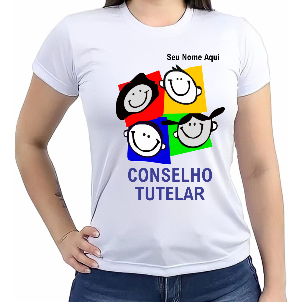 Camiseta Conselho Tutelar Personalizada com Nome CT01