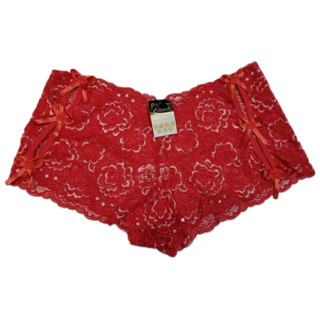 kit Com 5 Shortinhos de Renda Calcinha Caleçon 6 laços Bicolor Calcinha de Renda Lingerie