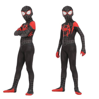 Fantasia Cosplay Super Herói Homem Aranha Meninos Miles Morales em Oferta na Shopee