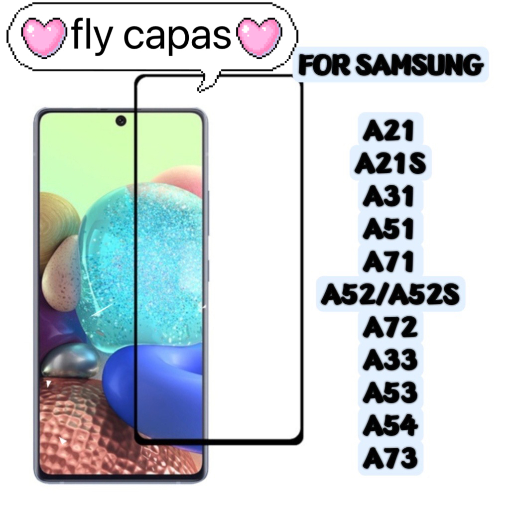 Pelicula 3D Vidro Compativel Samsung A21 A21S A31 A51 A71 A52/A52S A72 A33 A53 A54 A73