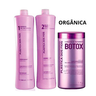 Progressiva Semi Definitiva Orgânica Original Sem Formol + botox Orgânico Plástica dos fios
