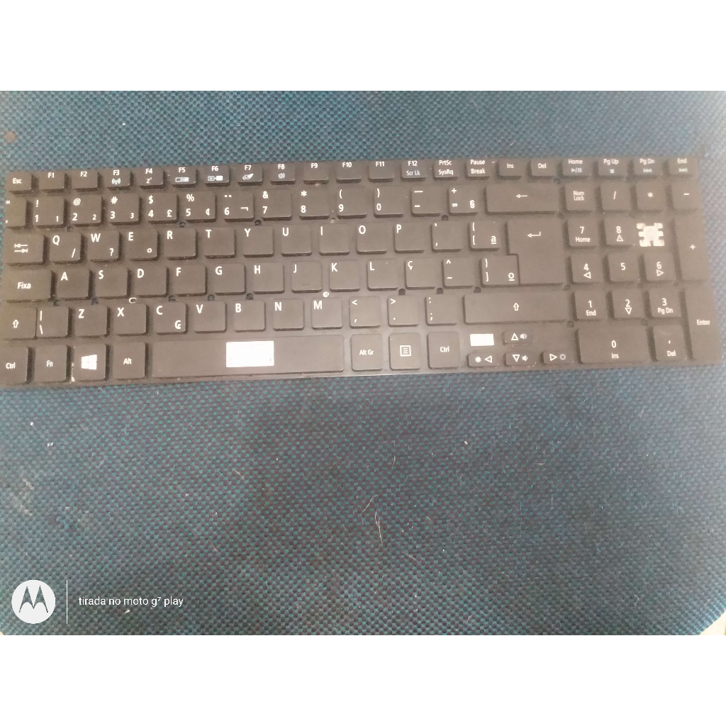 teclado usado notebook acer e1-572 faltando tecla Nº 9 em bom estado leia toda descrição anuncio