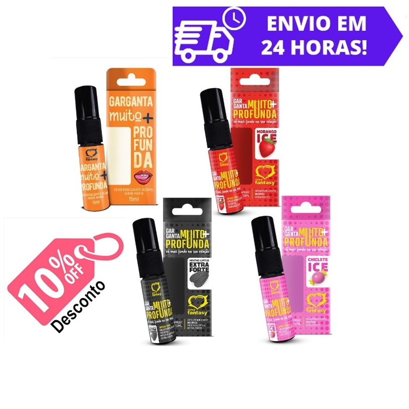 LIQUIDAÇÃO IMPERDIVEL Garganta Muito Mais Profunda Spray 15Ml - Sexy Fantasy