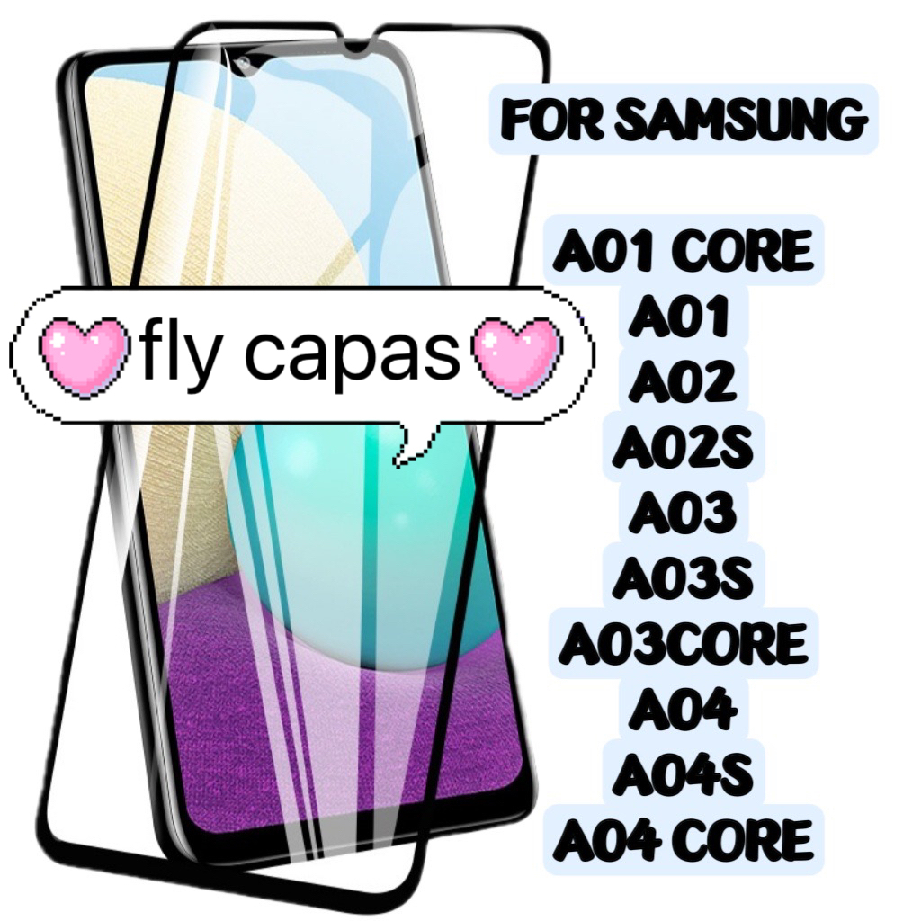 Pelicula 3D Vidro Compativel Samsung A01 CORE A01 A02 A02S A03 A03S A03CORE A04 A04S A04 CORE