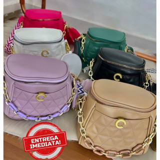 Pochete Feminina Pequena 2 Alças KIT + Porta Moeda Estilosa Compacta Novidade Moda POSTAGEM IMEDIATA