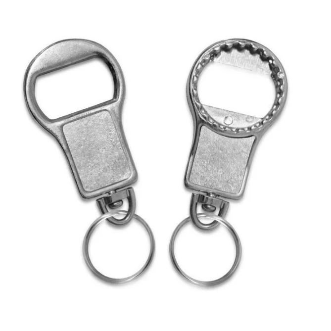 2 Chaveiros Abridor Long Neck Metal Liso Clássico em Oferta na Shopee