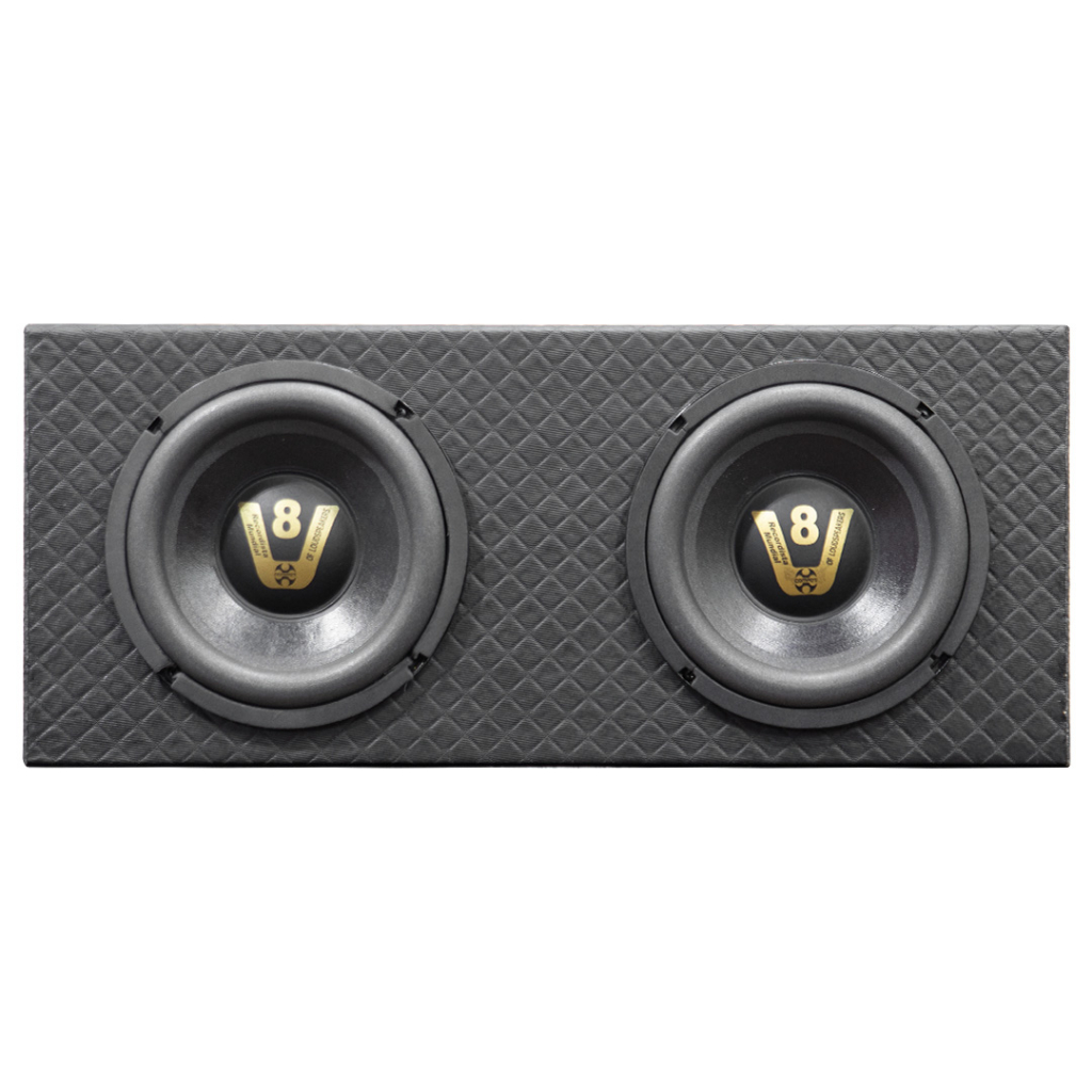 Caixa De Som Pequena Porta Mala 2 Subwoofer 8 Polegadas Grave Top em Oferta na Shopee