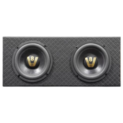 Caixa De Som Pequena Porta Mala 2 Subwoofer 8 Polegadas Grave Top